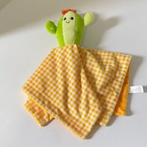 Meijer Cactus Orange Plaid Soft Lovey